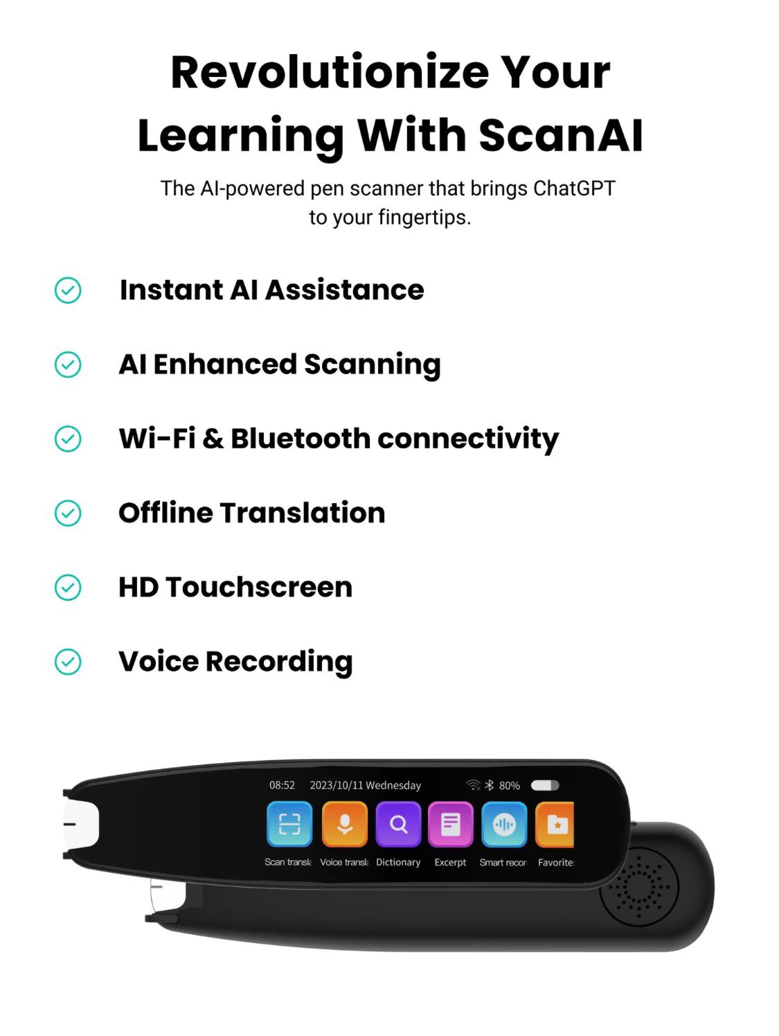 Scanora Edge – Smart AI Scanner Pen